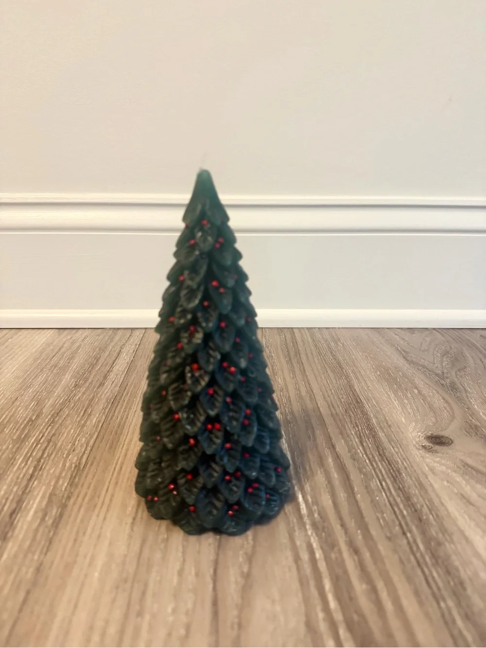 Crate & Barrel Christmas Tree Candle, 7”, NEW